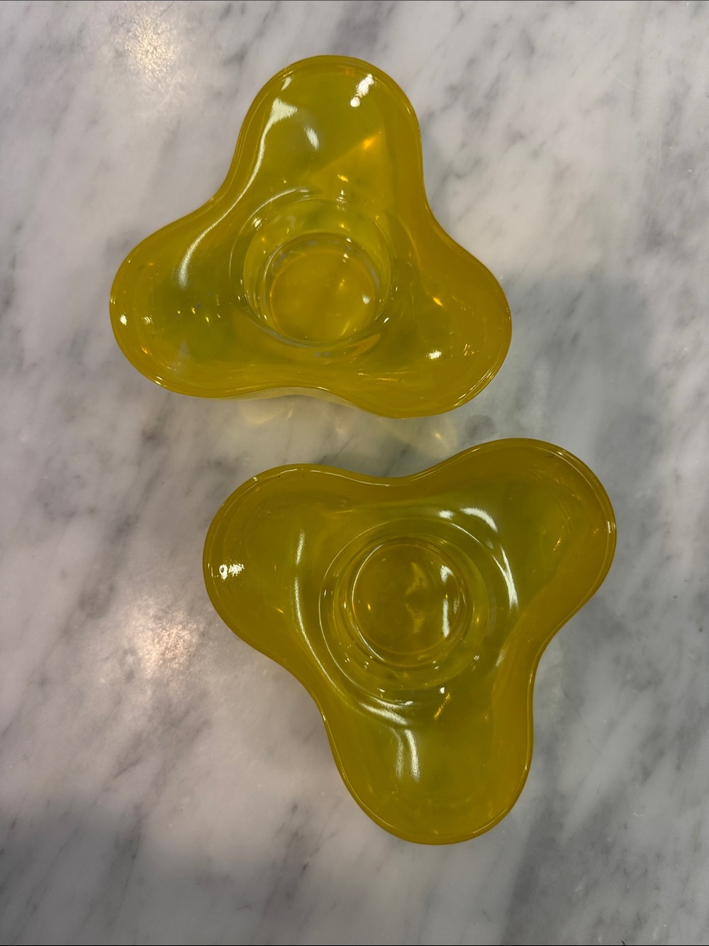 Villeroy & Boch Coloured DeLight Yellow Tealight Holders Set of 2
